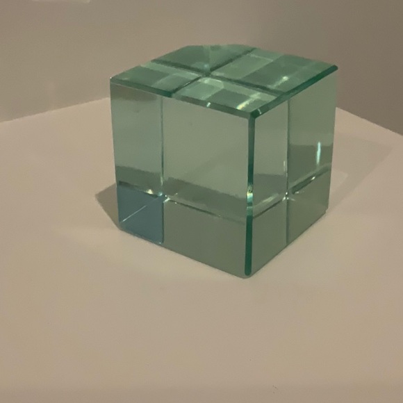 Blue Obsidian Volcanic Glass Crystal Cube - Picture 3 of 6